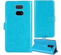 Tnviud Flip Premium Retro Cuir Housse Coque Étui pour VOCA V141 4G Cas Magnétique Téléphone Couverture Protecteur Cover Case Support (Bleu)