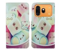 Tnviud Housse Case PU Cuir Cover Flip Etui Coque Protection Skin pour Coolpad Cool 80 6.7" (Lovely Design)