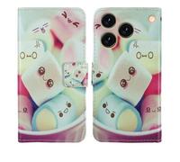 Tnviud Housse Case PU Cuir Cover Flip Etui Coque Protection Skin pour CUBOT A50 6.58" (Lovely Design)