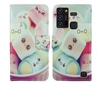 Tnviud Housse Case PU Cuir Cover Flip Etui Coque Protection Skin pour Hammer Blade 5G 6.3" (Lovely Design)