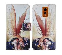 Tnviud Housse Case PU Cuir Cover Flip Etui Coque Protection Skin pour Hammer Energy X 5.5" (Wing Girl Design)