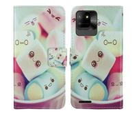 Tnviud Housse Case PU Cuir Cover Flip Etui Coque Protection Skin pour Logicom EZY 2 5" (Lovely Design)