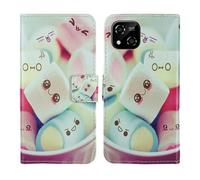 Tnviud Housse Case PU Cuir Cover Flip Etui Coque Protection Skin pour Logicom EZY 5" (Lovely Design)