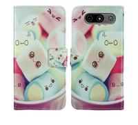 Tnviud Housse Case PU Cuir Cover Flip Etui Coque Protection Skin pour MyPhone 7340 LTE 2.8" (Lovely Design)