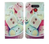 Tnviud Housse Case PU Cuir Cover Flip Etui Coque Protection Skin pour Olympia Bella 1.77" (Lovely Design)