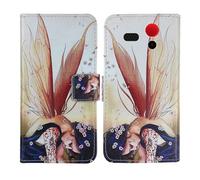 Tnviud Housse Case PU Cuir Cover Flip Etui Coque Protection Skin pour Olympia Star 2.4" (Wing Girl Design)