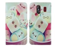 Tnviud Housse Case PU Cuir Cover Flip Etui Coque Protection Skin pour VOCA V140 2.4" (Lovely Design)