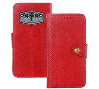 Tnviud TPU Silicone Housse Flip Etui Coquepour PU Cuir Case pour DOOGEE V30 5G / V30t / S100 6.58" Premium Étui Cas Couverture Protecteur Cover Portefeuille Support à Rabat (Rouge)