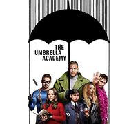 TNXEV Broderie 3D complète au point de croix 5D à faire soi-même, peinture diamant, Umbrella Academy, affiche de l'émission télévisée, fait à la main, cadeau de décoration 2020, 30 x 40 cm