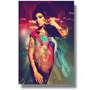 TNXEV Kit de broderie diamant 5D complète avec peinture diamant Amy Winehouse, chanteuse de musique, étoile, point de croix, mosaïque diamant 3D, travaux d'aiguille, 40 x 40 cm