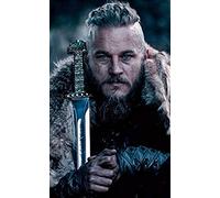 TNXEV Kit de broderie diamant 5D, personnage de film Viking Hunter, point de croix diamant rond, peinture de décoration murale pour la maison. 40x40cm