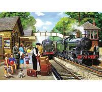 TNXEV Kit de peinture diamant 5D à faire soi-même - Motif train à vapeur - Peinture diamant par numéro - Broderie au point de croix - Images - Toile pour décoration murale de la maison - 50 x 60 cm