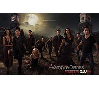 TNXEV Kit de peinture diamant 5D à faire soi-même The Vampire Diaries Saison 5 Cadeau 30 x 40 cm Broderie Mosaïque Décoration de la maison Cadeaux faits à la main 40 x 50 cm