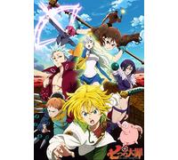 TNXEV Kits de peinture diamant 5D DIY Seven Deadly Sins Anime Parfait pour l'activité parent-enfant et le cadeau enfant Broderie Mosaïque Décoration de la maison Cadeaux faits à la main 30x40cm