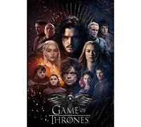TNXEV Peinture diamant 5D à faire soi-même, film Game of Thrones, kit de broderie au point de croix, cercle complet, strass, décoration d'intérieur 50 x 60 cm