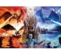 TNXEV Peinture diamant 5D Game of Thrones Game of Thrones DIY Mosaïque Point de croix Peinture diamant Ensemble Artisanat Cadeau Décoration intérieure 50x60cm