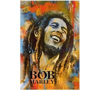 TNXEV Peinture diamant ronde/carrée complète Singer Bob Marley 5D DIY Broderie diamant Décoration de la maison Image de la mer en strass 40x50cm