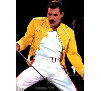 TNXEV Peinture diamant thème rock Freddie Mercury, broderie en mosaïque, reine, chanteur légendaire, point de croix, décoration d'intérieur, 50 x 50 cm