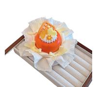 Tnxpumi Casquette Lolita japonaise pour femme avec nœud en dentelle et nœud en dentelle (orange)