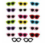 Tnyvm Lot de 20 mini breloques en résine pour lunettes de soleil 3D à dos plat pour coques de téléphone, scrapbooking, nail art, accessoires de bricolage