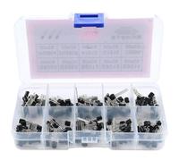 TO-92 Kit de transistors 200 pièces 10 types 20 pièces S8050-13001 Modèles compatibles pour projets électroniques de bricolage composants électriques industriels
