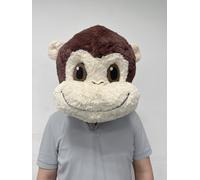 To.beone Masque tête de singe en peluche pour adulte