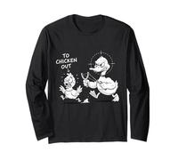 to Chicken Out Idioma Amusement pour Les Enfants et Les Enseignants Manche Longue