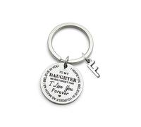 (To Daughter,F)To My Son/daughter Inspirational Gift Keychain Never Forget That I Love You Forever Best Father