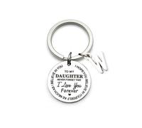 (To Daughter,W)To My Son/daughter Inspirational Gift Keychain Never Forget That I Love You Forever Best Father