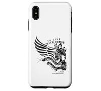 to Die with Honor Warrior Angel Wings Skull Coque pour iPhone XS Max