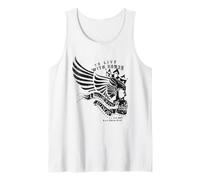 to Die with Honor Warrior Angel Wings Skull Débardeur