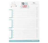 To do list bloc note. Pense bête mémo pour lister les tâches à faire. Bloc-notes format A5. Carnet 50 feuilles détachables avec cases à cocher. Suivi et organisation. Tout noter pour ne rien oublier.