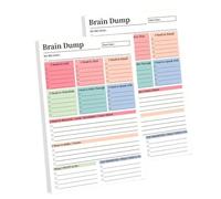 To Do List Planning Notepads A5 Notepad 50 Removable Sheets，2 PC