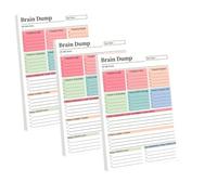 To Do List Planning Notepads A5 Notepad 50 Removable Sheets，3 PC