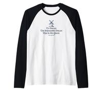 to Dream The Impossible Dream Moulin à Vent imprimé Bleu Marine Manche Raglan