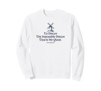 to Dream The Impossible Dream Moulin à Vent imprimé Bleu Marine Sweatshirt