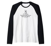 to Dream The Impossible Dream Moulin à Vent Imprimé Noir Manche Raglan