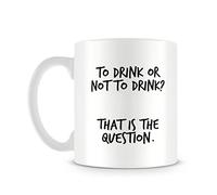 To Drink or Not to Drink Question Skull Hamlet Shakespeare Parody Tasse