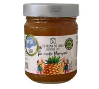 To Filema tis Lelas Confiture d’Ananas Maison aux Sucres Naturels de Fruits - The Exotic Pineapple, 240 g - Artisanale, Gourmande et Naturelle