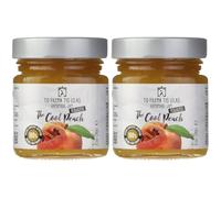 To Filema Tis Lelas Confiture de Pêches Faite Maison sans Sucre Ajouté, Paquet de 2 x 240 g (Total: 480 g) (Lot de 2)