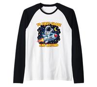 to First Grade and Beyond Boys Space Lover Astronaute School Manche Raglan