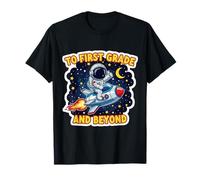 to First Grade and Beyond Boys Space Lover Astronaute School T-Shirt