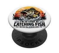to Good Catching Fish - Le Poisson raconte des Histoires à Mon Sujet PopSockets PopGrip Adhésif