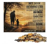 to My Dad from Son Puzzle en Bois 500 pièces, Cadeau Loisir | Un loisir manuel à la maison: une activité facile à interrompre puis reprendre le w nd.