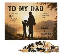 to My Dad Picnic Puzzle pour Adultes 1000 pièces | Activité sans écran avec loisir manuel en intérieur à la maison.