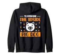 to Overcome The Inside Pig Dog Dire drôle Denglisch Denglish Sweat à Capuche