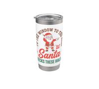 To The Window To The Wall Til Santa Decks These Halls Gobelet isotherme en acier inoxydable double paroi