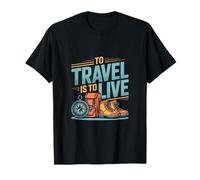 To Travel Is To Live - Randonnée d'aventure et randonnée T-Shirt