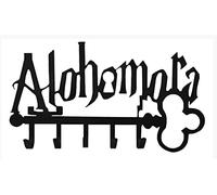 Toaazhy Alohomora Crochets à clés pour décoration murale, thème magique Alohomora, crochets muraux en métal pour clés d'entrée, décoration de chambre d'enfant, homme, couloir, laisse de chien, garage,