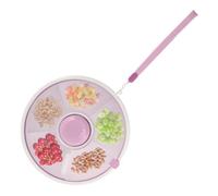 Toaboa Snack Spinner - Boîte à goûter rotative étanche avec 5 compartiments, boutons interactifs - Couvercle transparent - Pour l'extérieur, les familles, les fêtes, les écoles, les jardins d'enfants